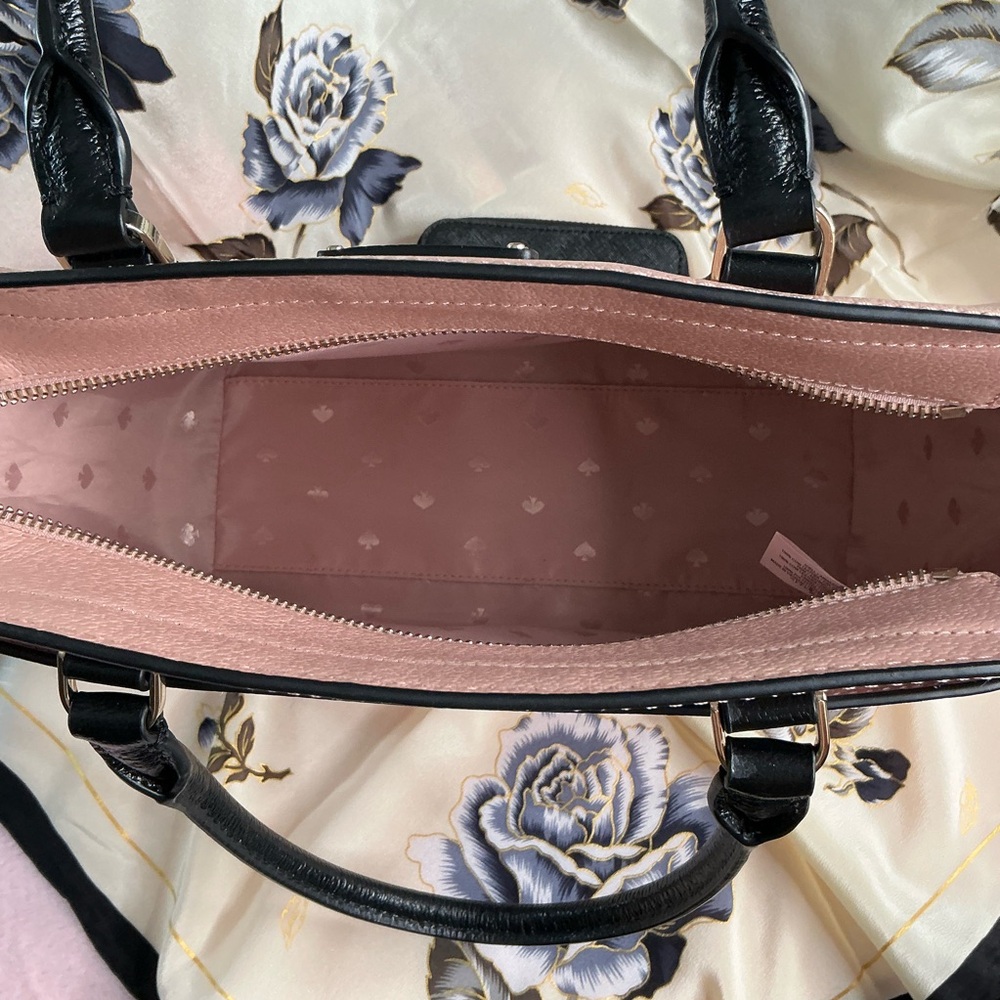 Kate Spade Pink and Black Satchel from the Cedar Street Collection - Picture 7 of 9